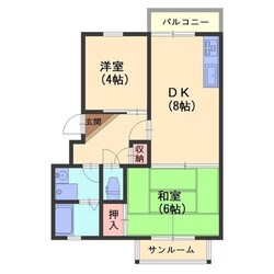 メゾングランデージ金屋の物件間取画像